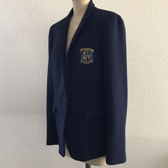J. Crew Regent Navy Blue Classic Preppy Academia Blazer Jacket - 10 M - Picture 3 of 9